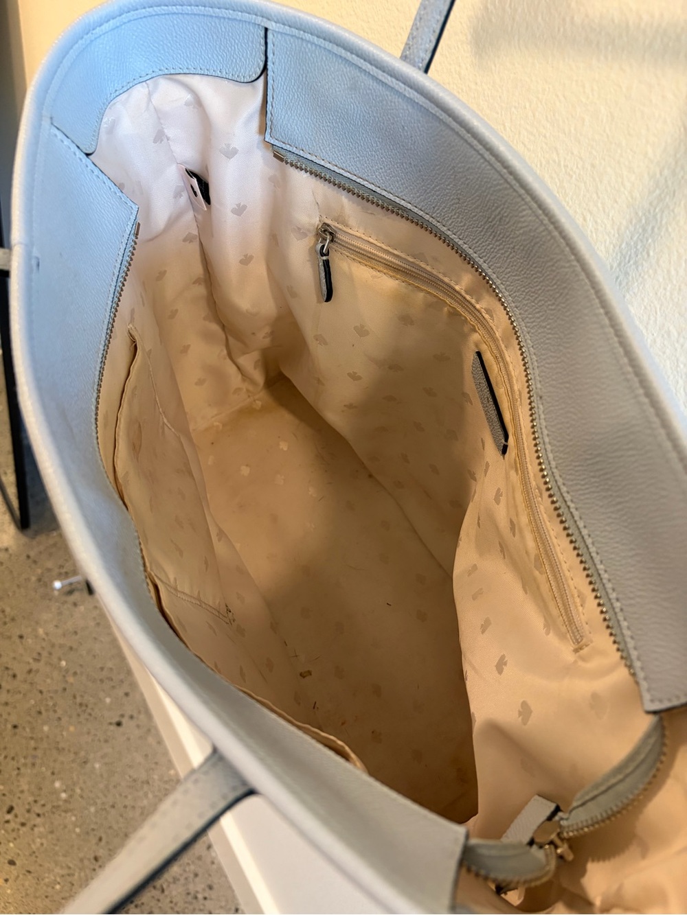 kate spade Leather Tote in Light Blue - Picture 3 of 4